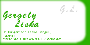 gergely liska business card